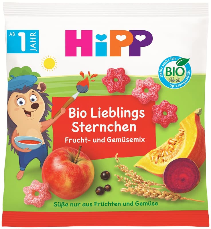 HIPP BIO Obilné křupky s jablkem, mrkví, dýní  a řepou
