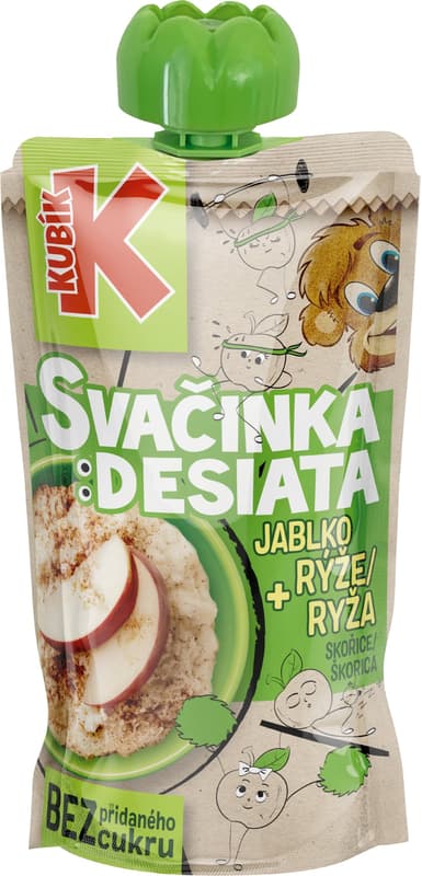 Kubik snack apple, cinnamon + RICE