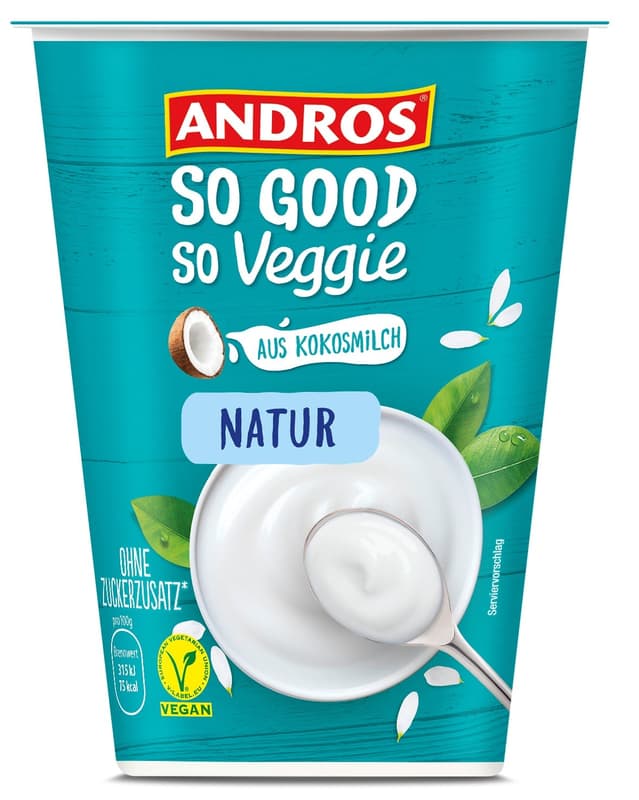 Andros So Good So Veggie Veganský dezert z kokosového nápoje