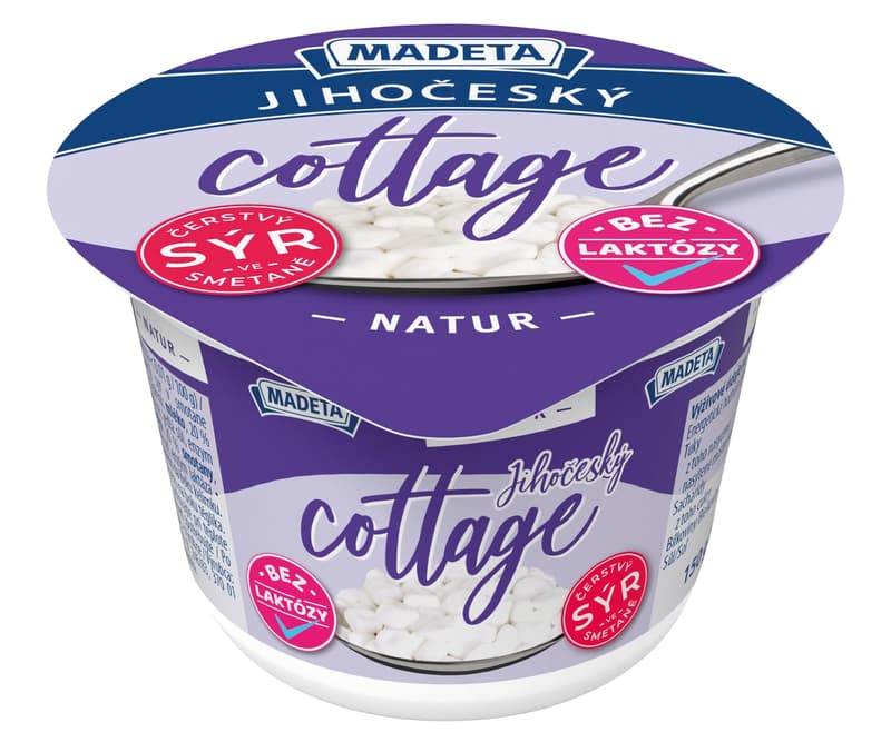 Madeta Jihočeský cottage natur without lactose 7%