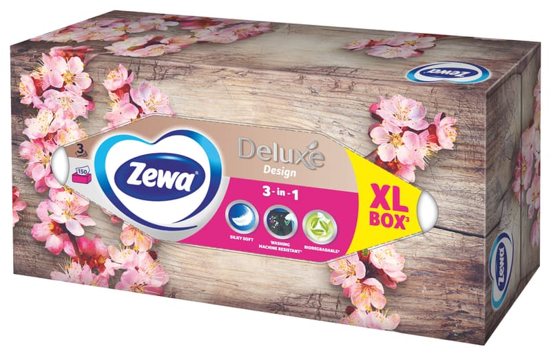 Zewa Deluxe Design big pack papírové kapesníky 3vrstvé box
