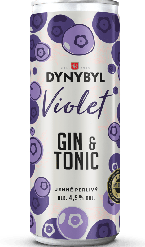 Dynybyl Gin & Tonic Violet Ready to Drink 4,5 % obj. plech