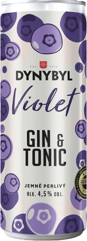 Dynybyl Gin & Tonic Violet Ready to Drink 4,5 % obj. plech