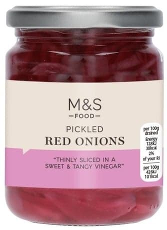 Marks & Spencer Sliced ​​red onion marinated in sweet and sour spicy pickle