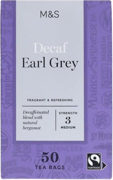 Marks & Spencer Portioned flavored Earl Gray tea without caffeine