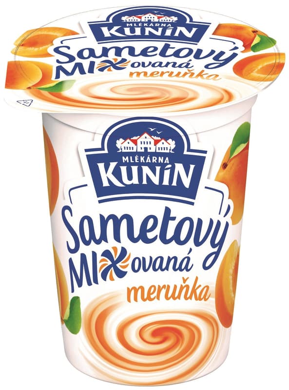Mlékárna Kunín Velvet apricot yogurt