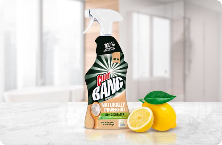 Cillit bang naturally powerful against limescale