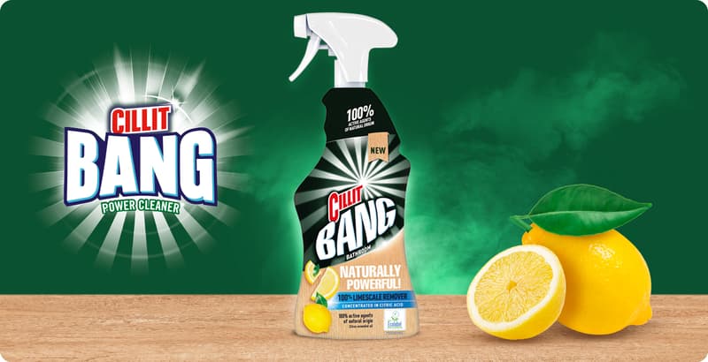 Cillit bang naturally powerful against limescale