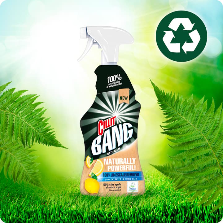 Cillit bang naturally powerful against limescale
