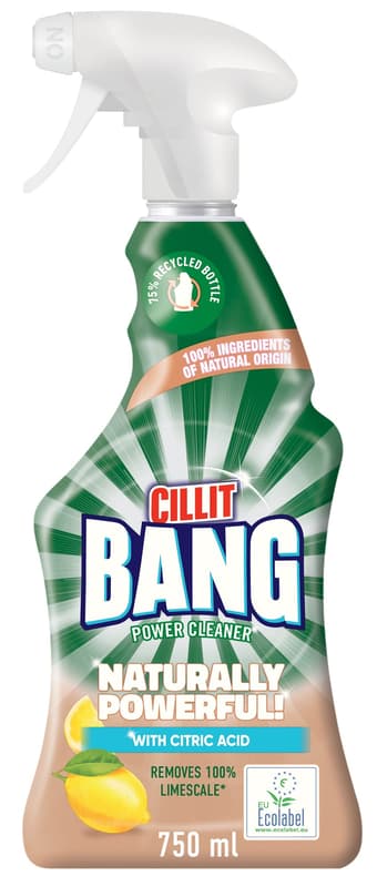 Cillit bang naturally powerful against limescale