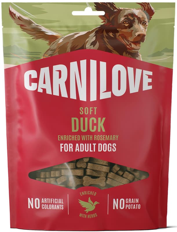 Carnilove Měkký pamlsek pro psy kachna s rozmarýnem