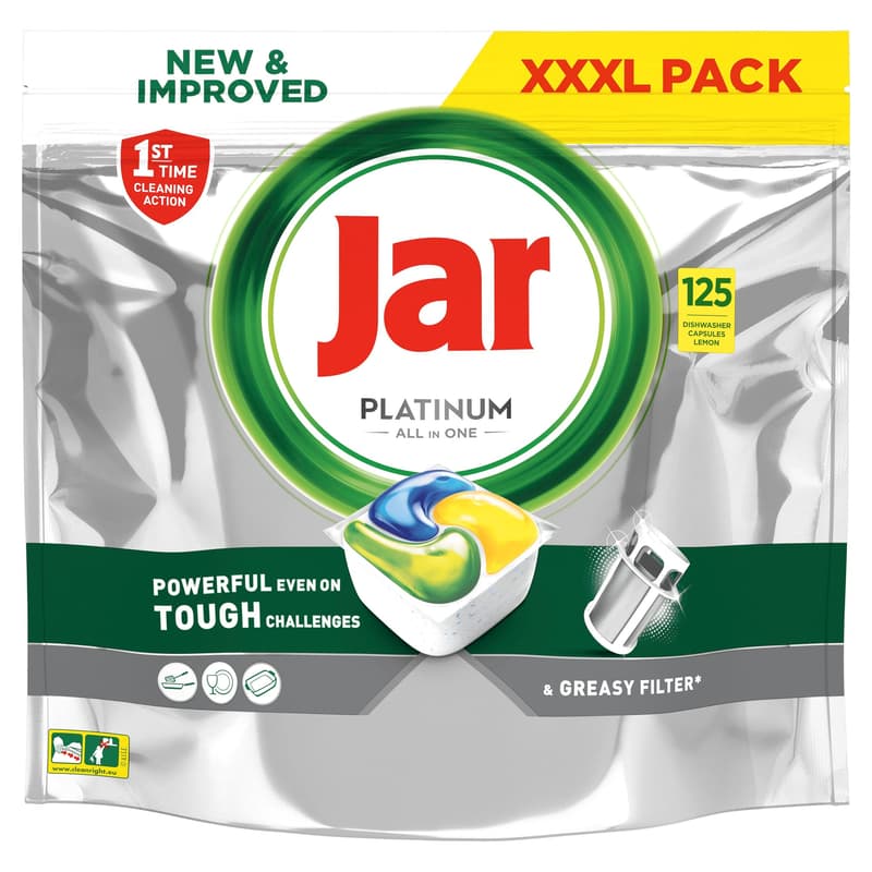 Jar Platinum Dishwasher tablets lemon