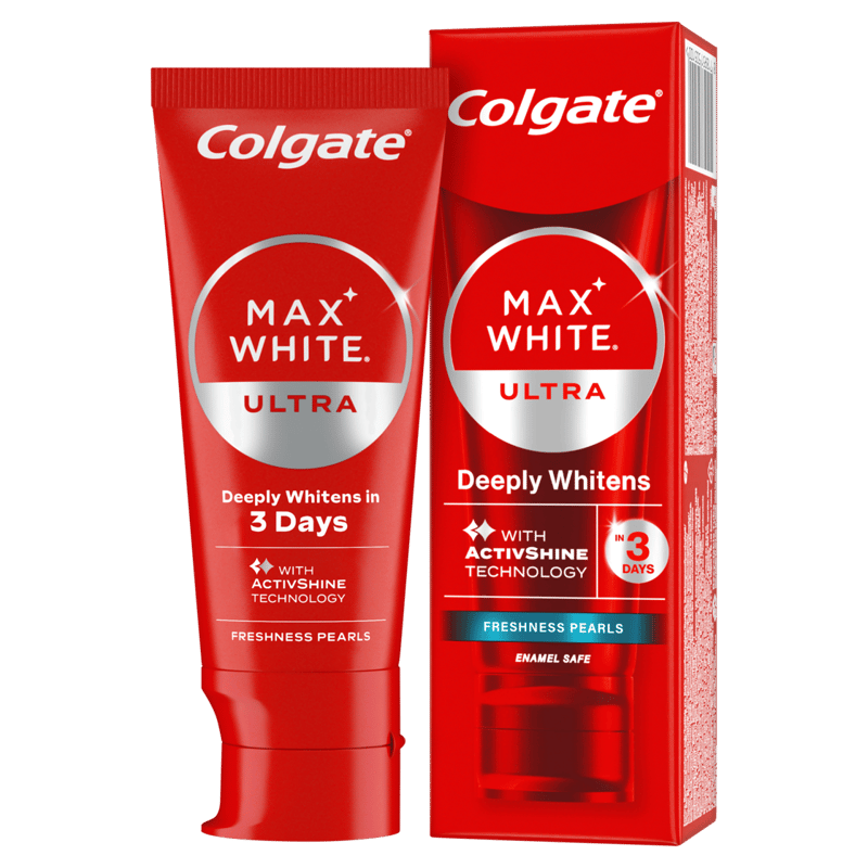 Colgate Max white Ultra fresh pearls whitening toothpaste