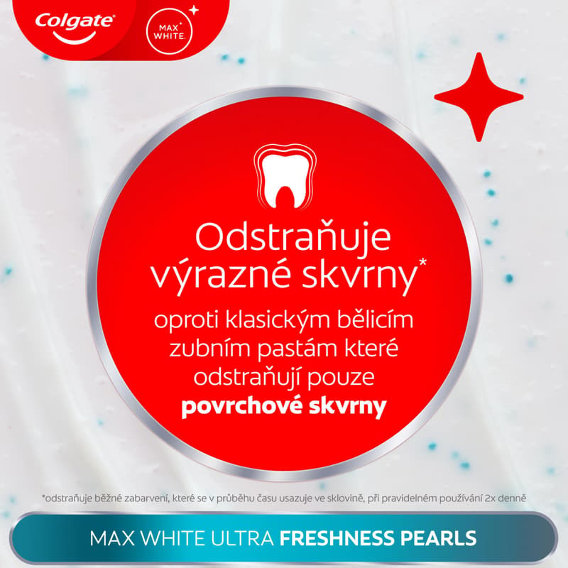 Colgate Max white Ultra fresh pearls whitening toothpaste