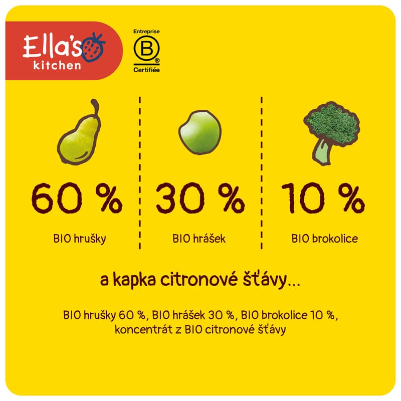 Ella's Kitchen BIO Pear, peas and broccoli