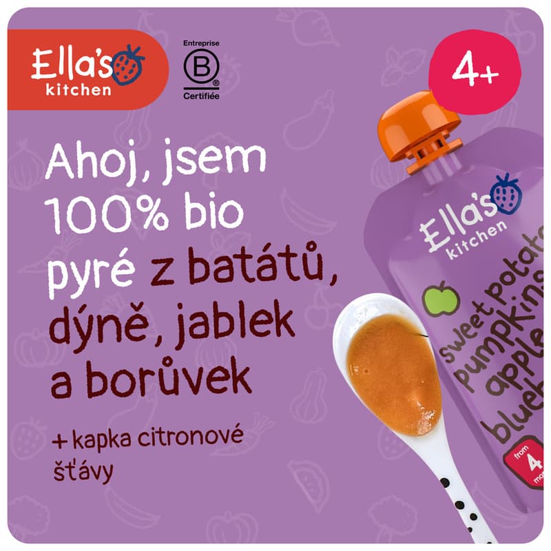 Ella's Kitchen BIO Batáty, dýně a jablko