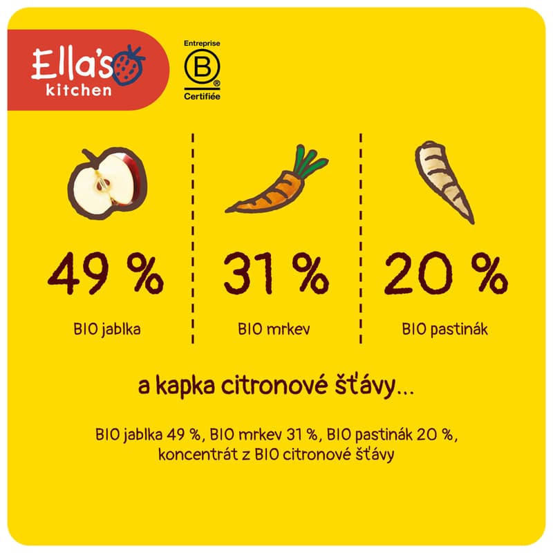Ella's Kitchen BIO Carrot, apple and parsnip