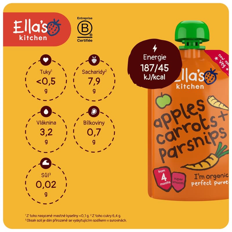 Ella's Kitchen BIO Carrot, apple and parsnip