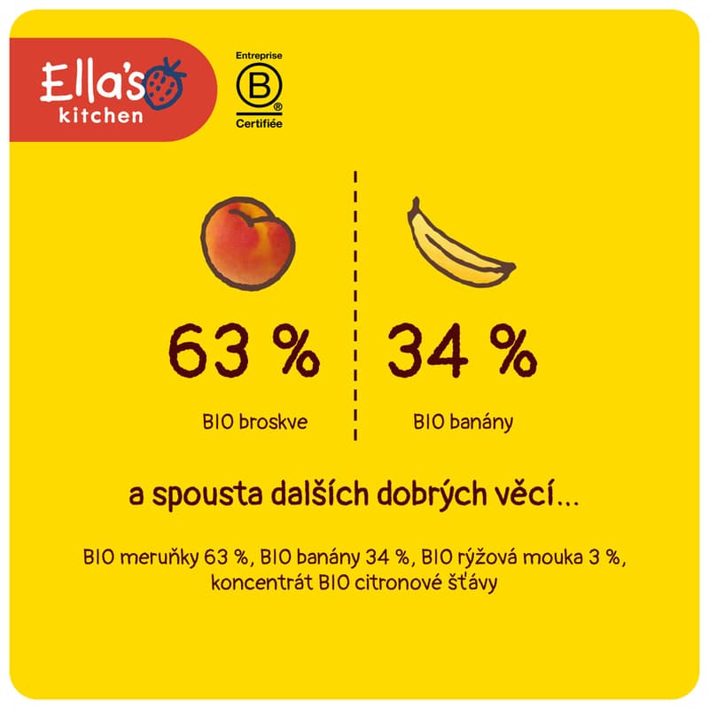 Ella's Kitchen BIO Baby rice, banana and apricot