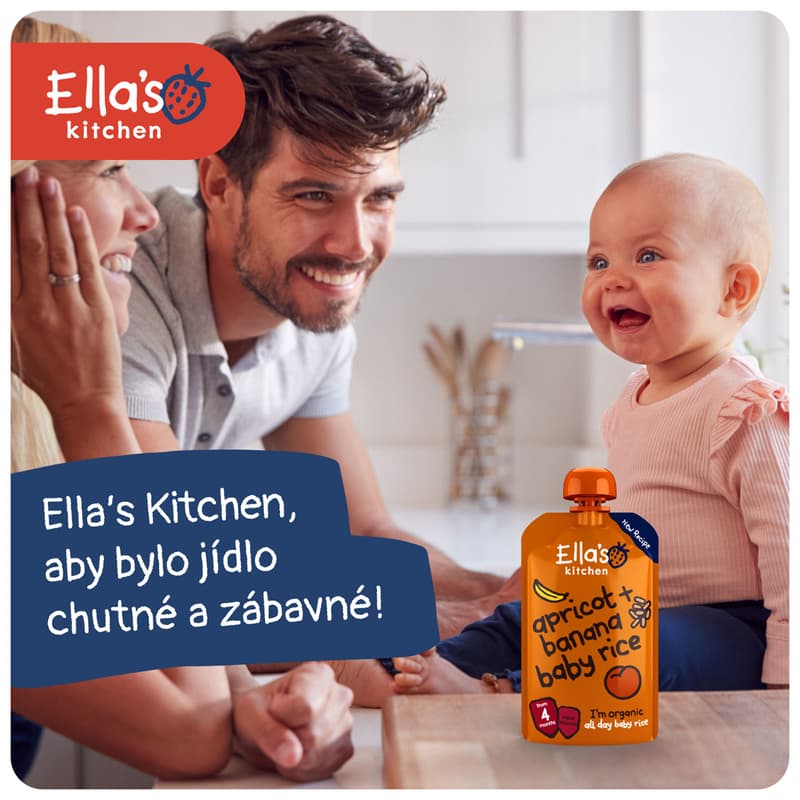 Ella's Kitchen BIO Baby rice, banana and apricot