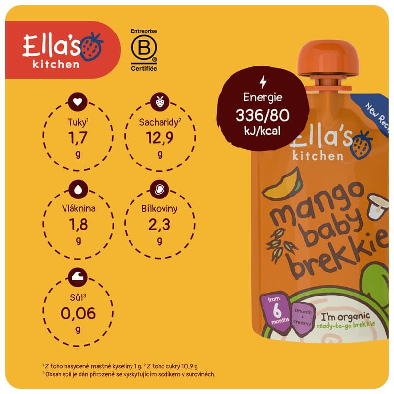 Ella's Kitchen BIO Breakfast mango and yogurt