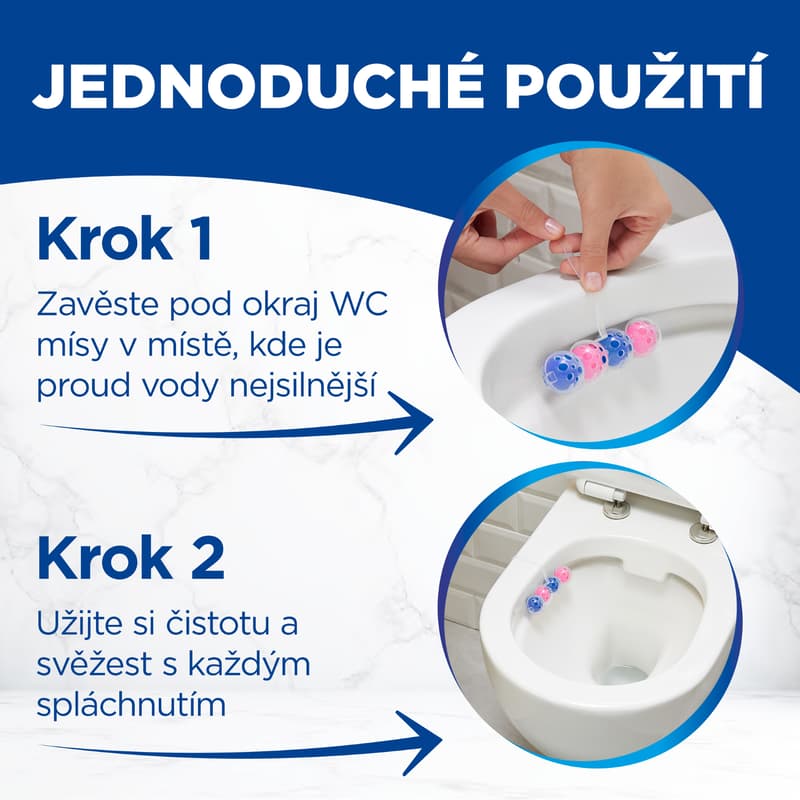 Bref Power Aktiv Flower WC blok