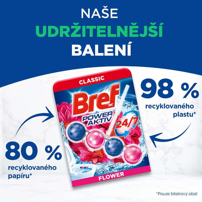 Bref Power Aktiv Flower WC blok