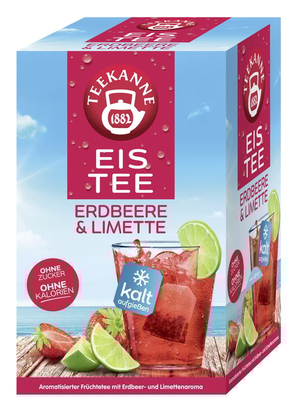 Teekanne Eistee Jahoda a limetka