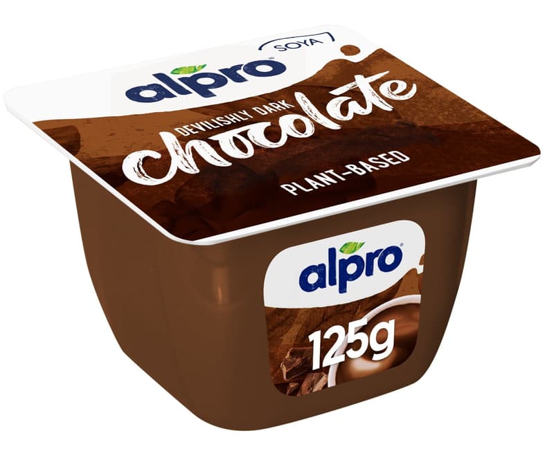 Alpro Sójový dezert s příchutí hořké čokolády 4×125 g