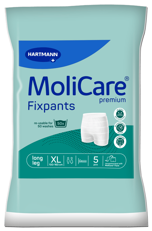 FIXAČNÍ KALHOTKY MOLICARE PREMIUM FIXPANTS XL OBVOD BOKŮ 100-160CM,5KS