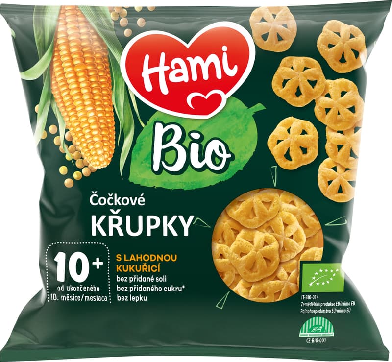 Hami BIO Čočkové křupky s lahodnou kukuřicí