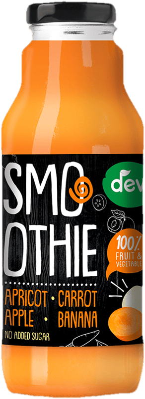 Deva Smoothie meruňka, mrkev, jablko, banán sklo