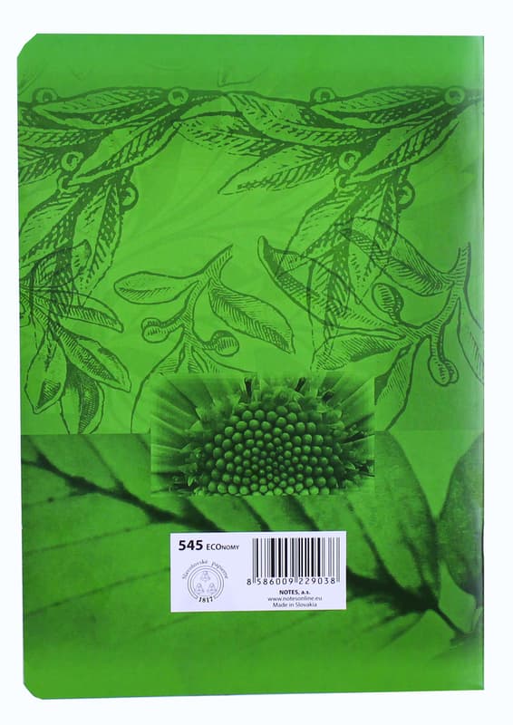 Notes Školní sešit A5 čtverečkovaný, 545, 40 listů