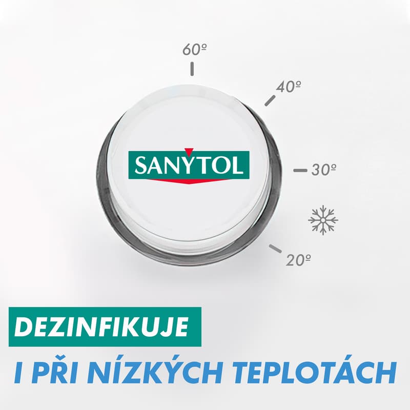 Sanytol Disinfectant for laundry with white flowers