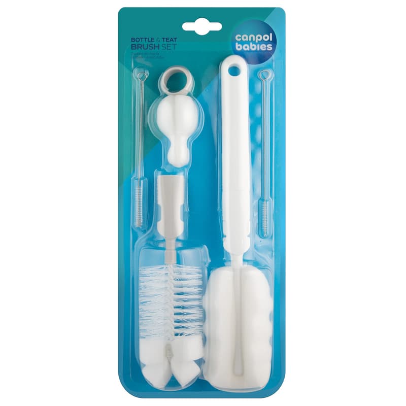 Canpol babies Set of brushes for cleaning bottles and teats