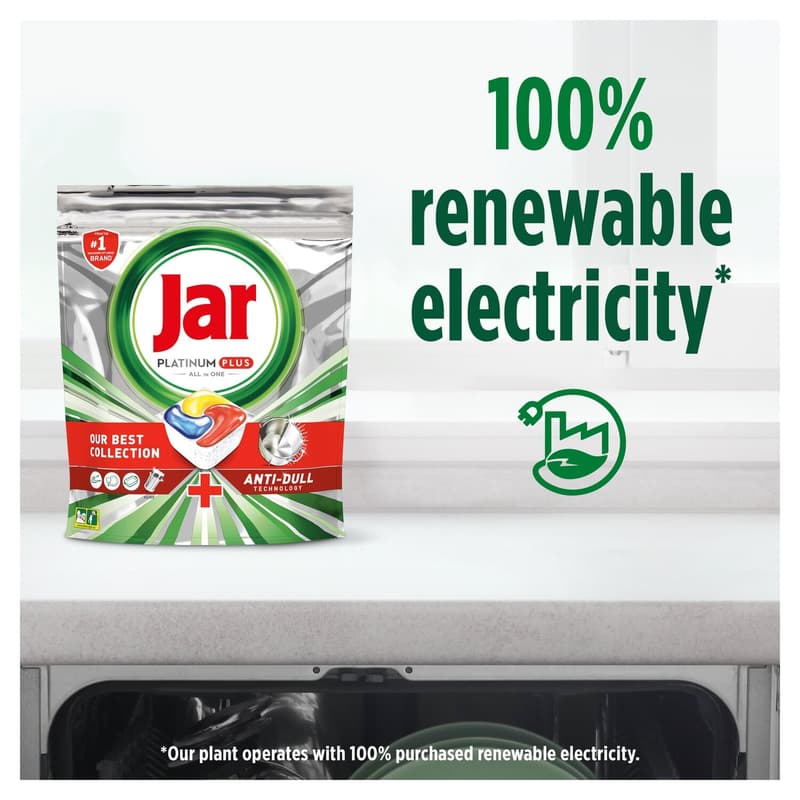 Jar Platinum Plus Lemon dishwasher capsules