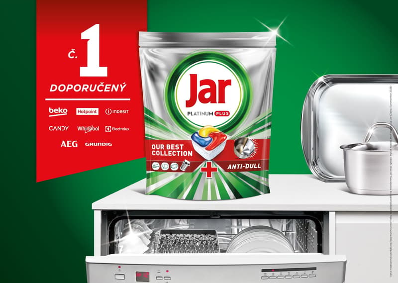 Jar Platinum Plus Lemon dishwasher capsules