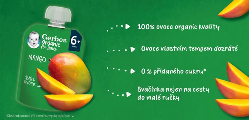 Gerber Organic BIO Kapsička mango