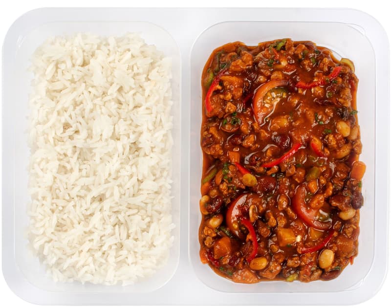 Cibule Bistro #vegetable Chilli with beans, jasmine rice