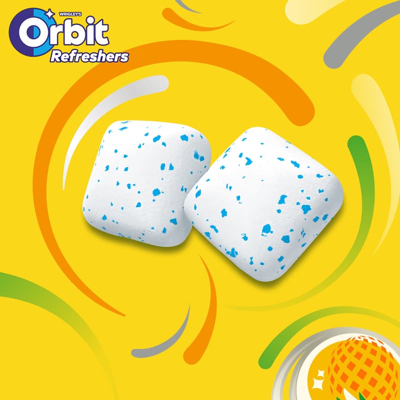 Wrigley's Orbit Refreshers sugar free chewing gum Tropical tin
