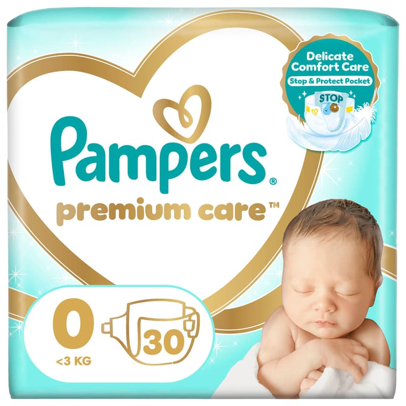 Pampers Premium care diapers size 0 (max 3 kg)