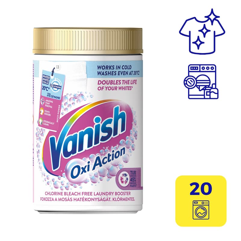Vanish Oxi Action Whitening and stain removal powder