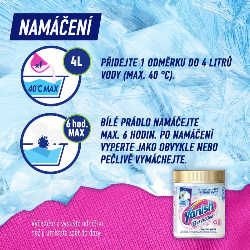 Vanish Oxi Action Whitening and stain removal powder