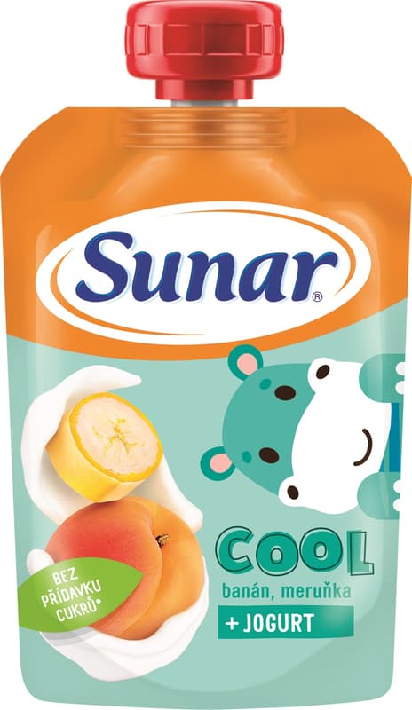 Sunar Cool Ovocná kapsička banán, meruňka a jogurt od 12. měsíce