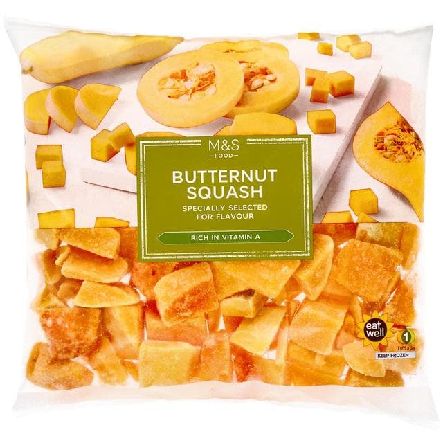 Marks & Spencer Butternut squash cut into chunks (mražené)