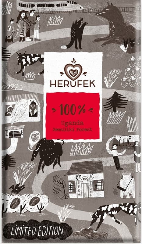 Herufek BIO Semuliki Forest Uganda dark chocolate 100%