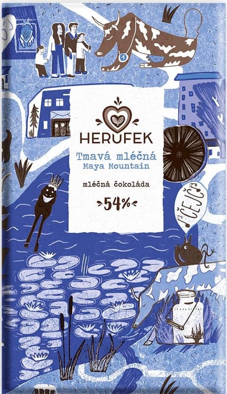 Herufek BIO Maya Mountain milk chocolate 54%