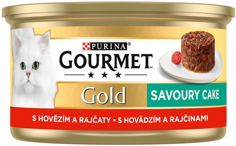 Gourmet Gold Savory cake with beef for cats