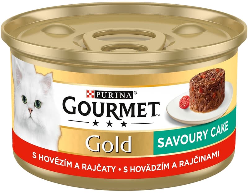 Gourmet Gold Savory cake with beef for cats