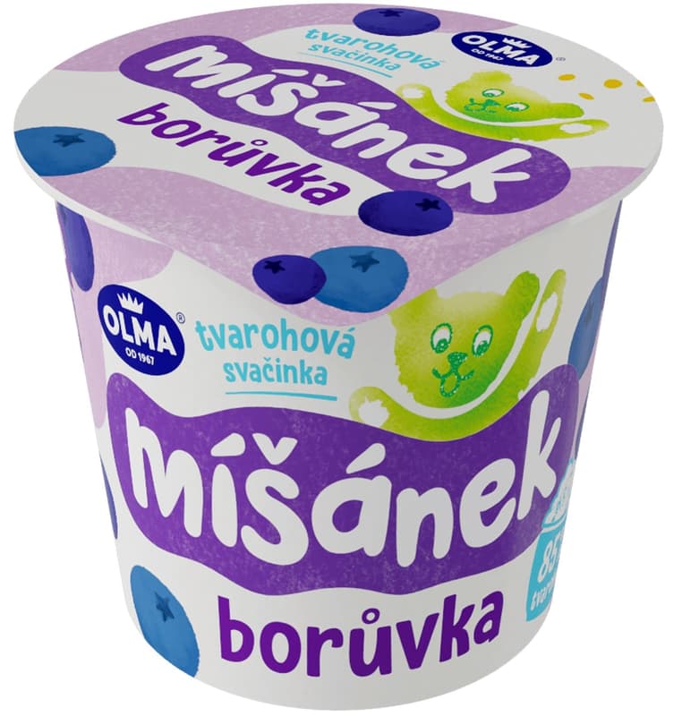 Olma Míšánek Mixed blueberry cottage cheese snack